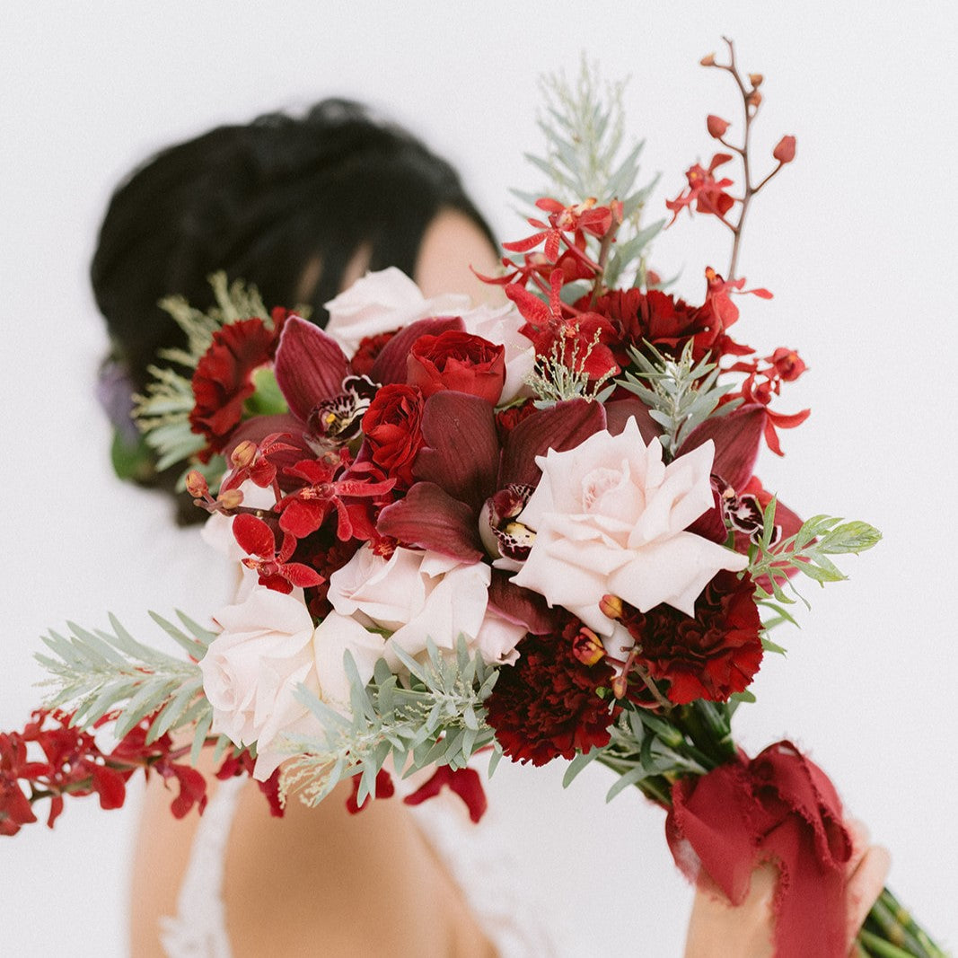 Cymbidium And Carnation Bridal Bouquet