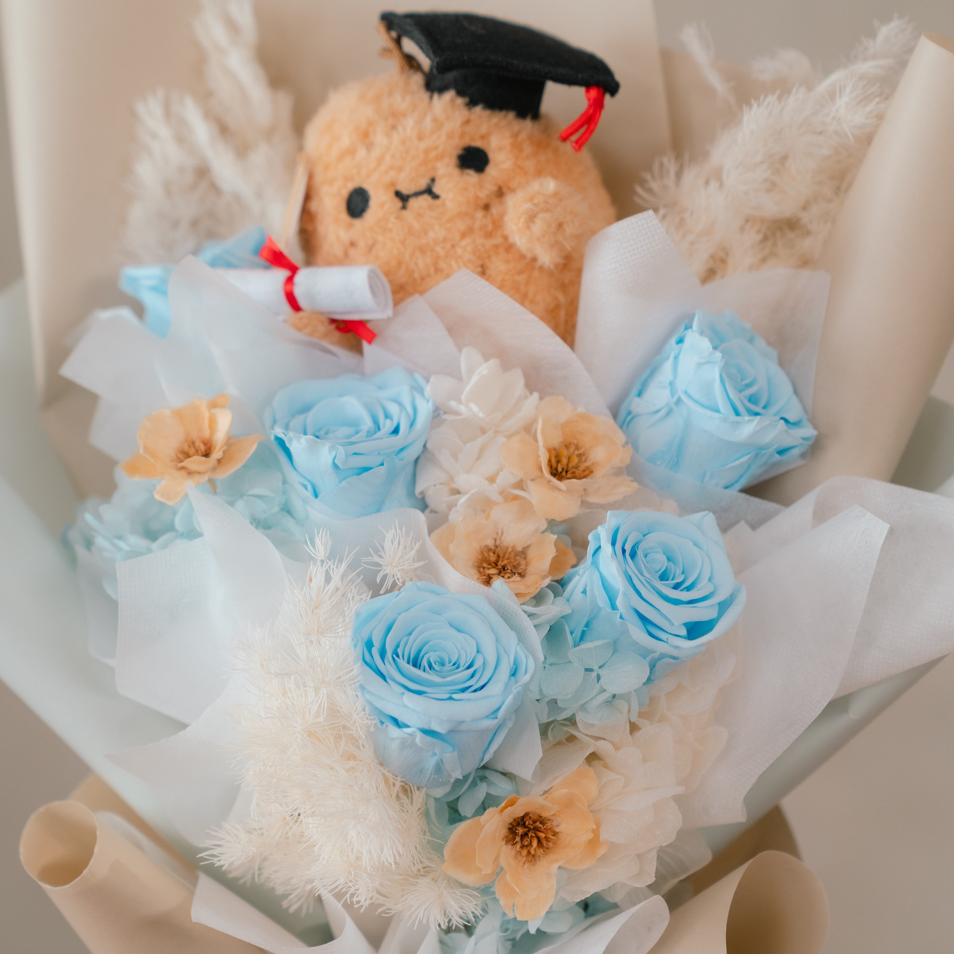 Preserved Roses Graduation Bouquet