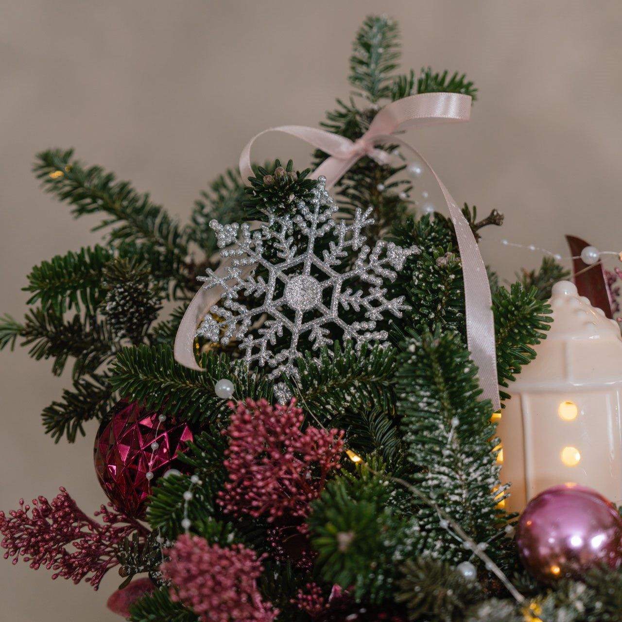 Velvet Snowflake Charm