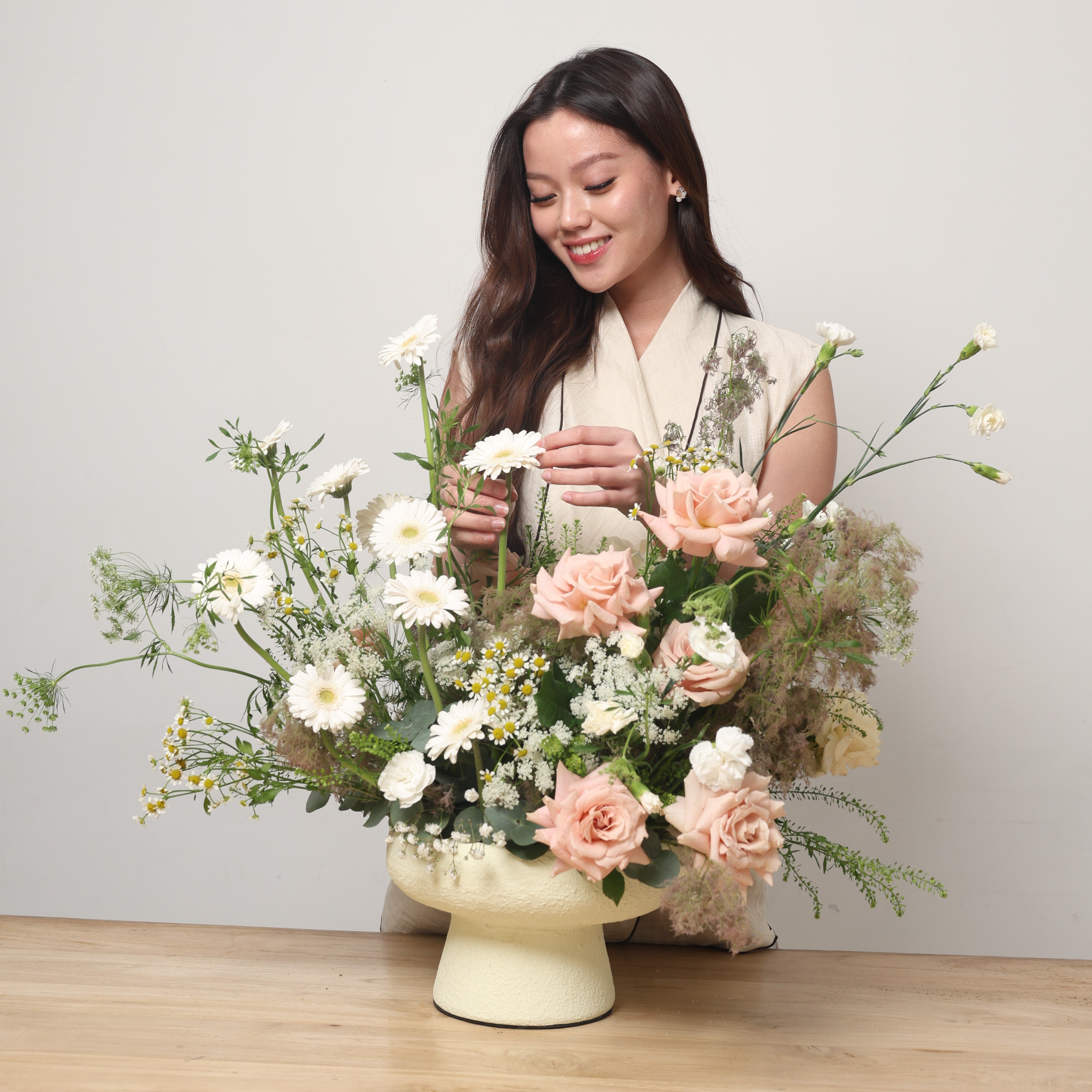 Blush Meadow Vase Arrangement