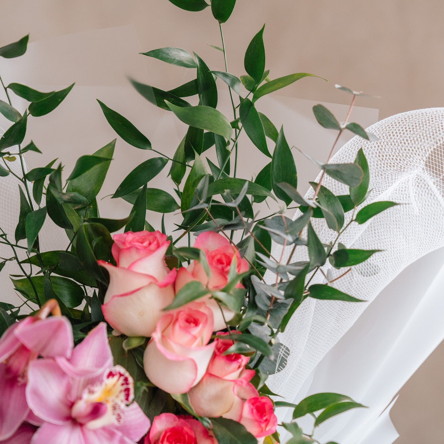 Luxe Cymbidium & Rose Bouquet