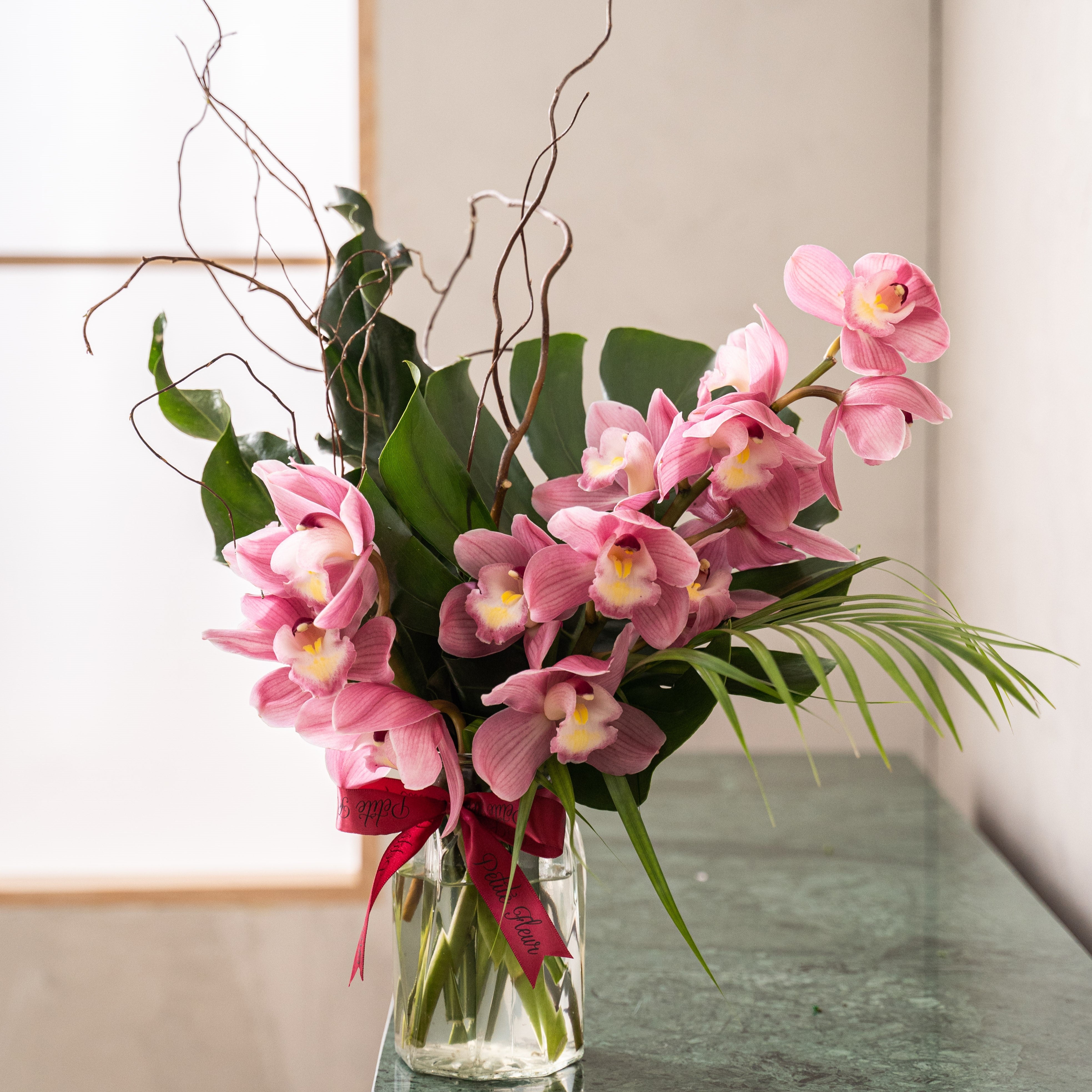 Dainty Pink Orchid Arrangement