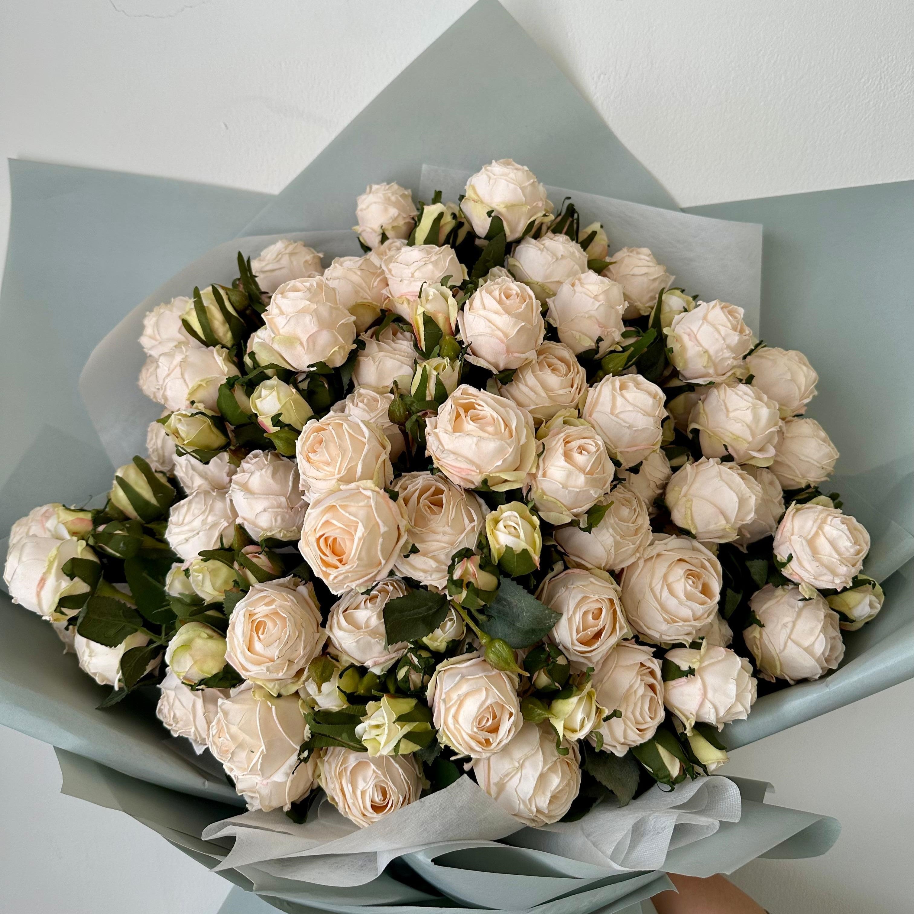 Elegant White Rose Bouquet