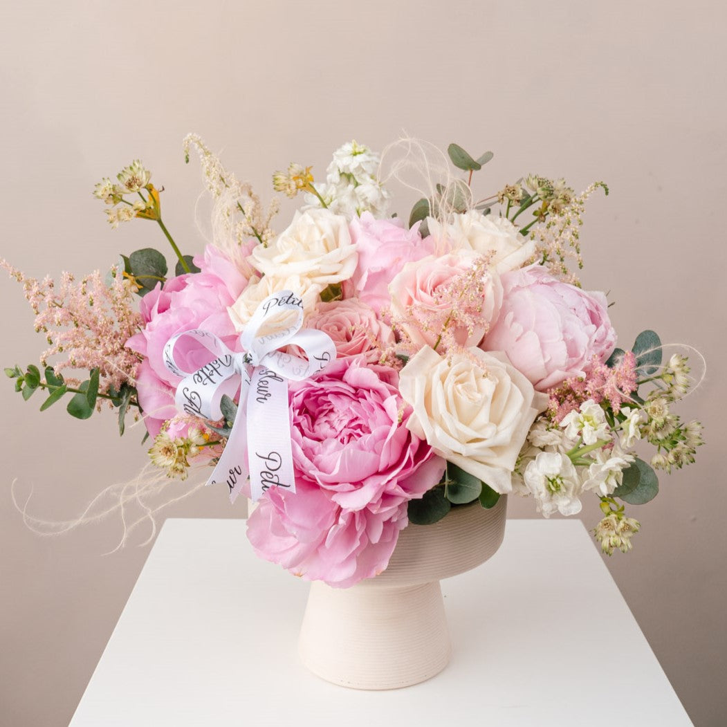 Charming Peony Vase Arrangement