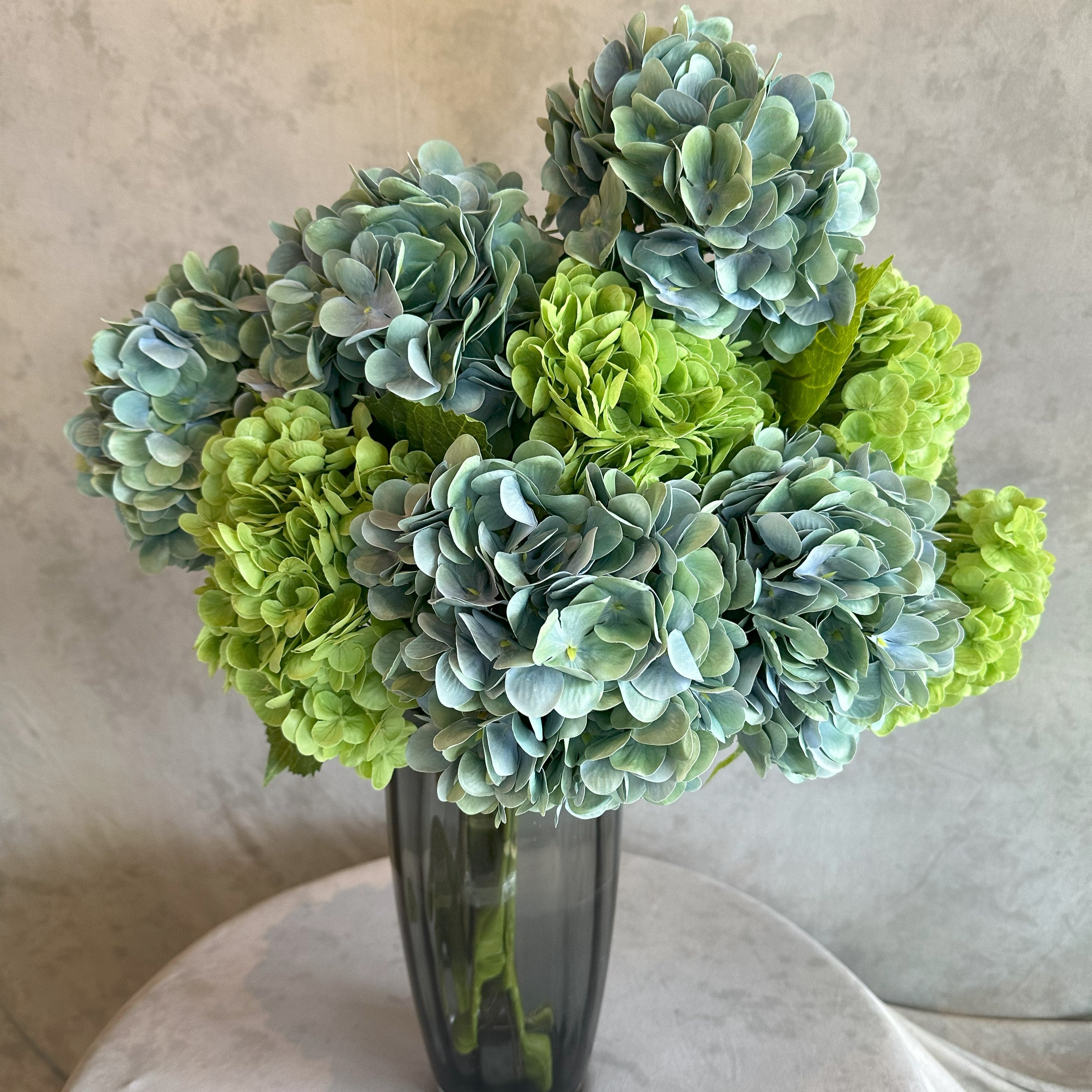 Artificial Hydrangea Vase Arrangement