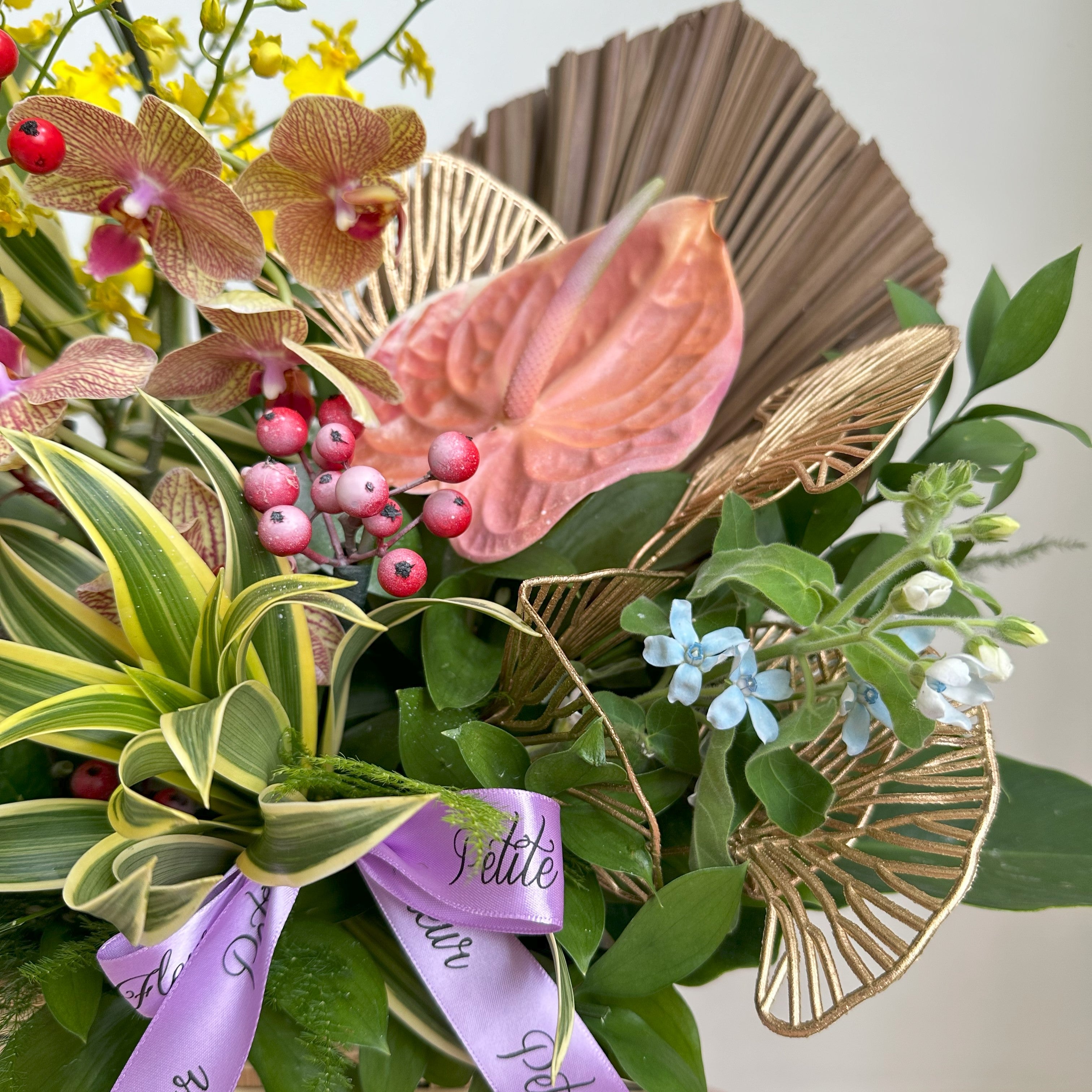 Bright And Peachy Festive Basket