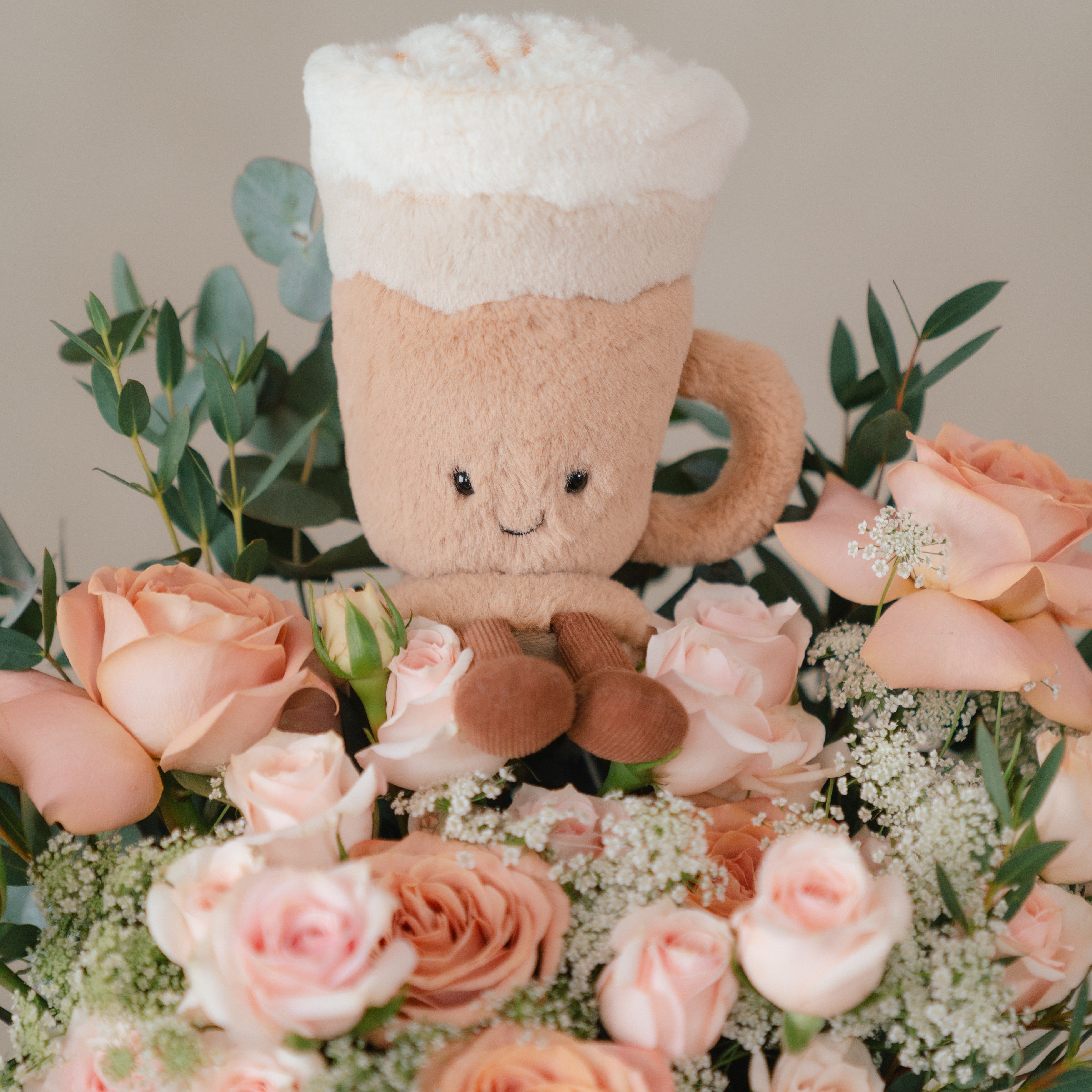 Jellycat Amuseable Latte and Cappuccino Roses