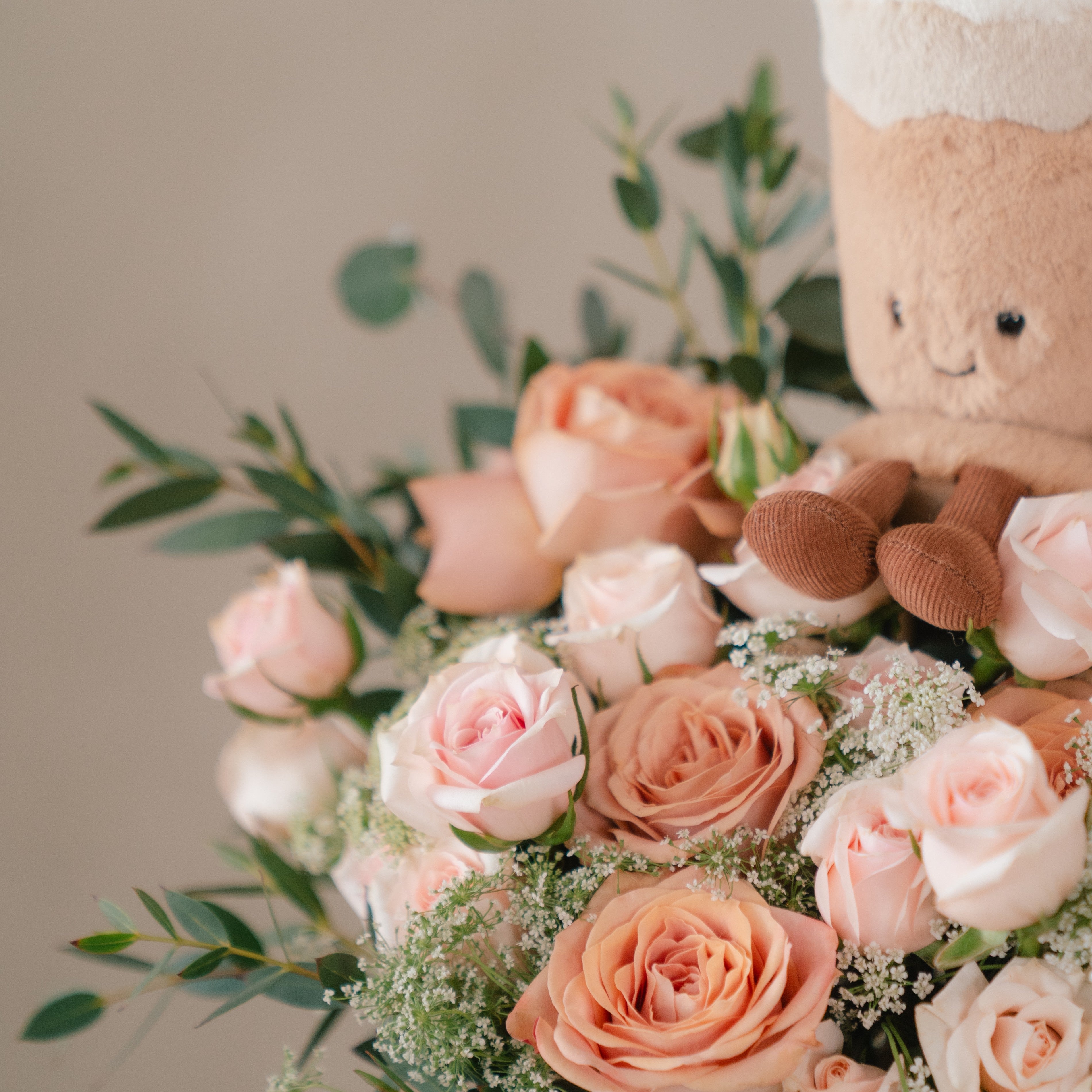 Jellycat Amuseable Latte and Cappuccino Roses