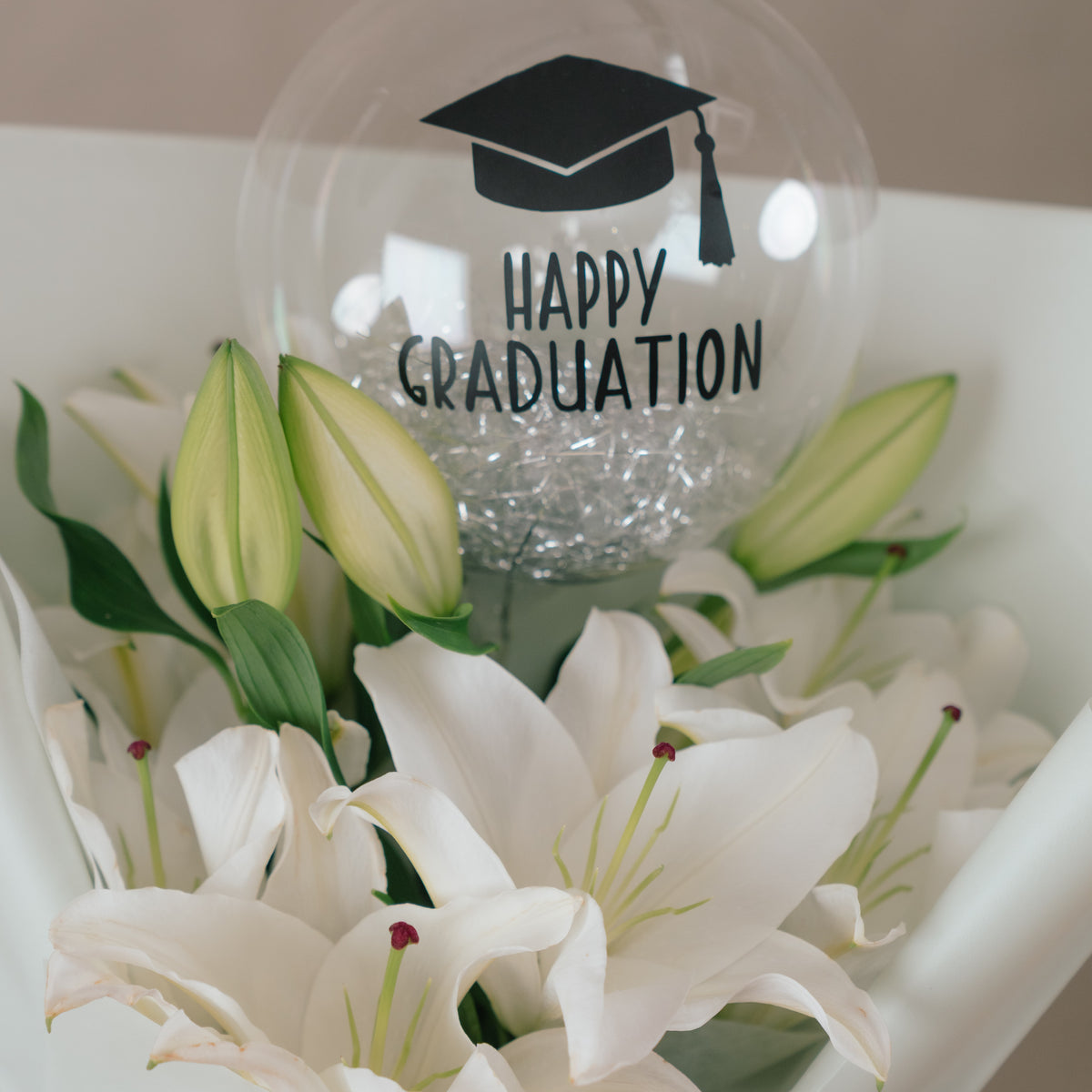 Pure White Lily Bouquet