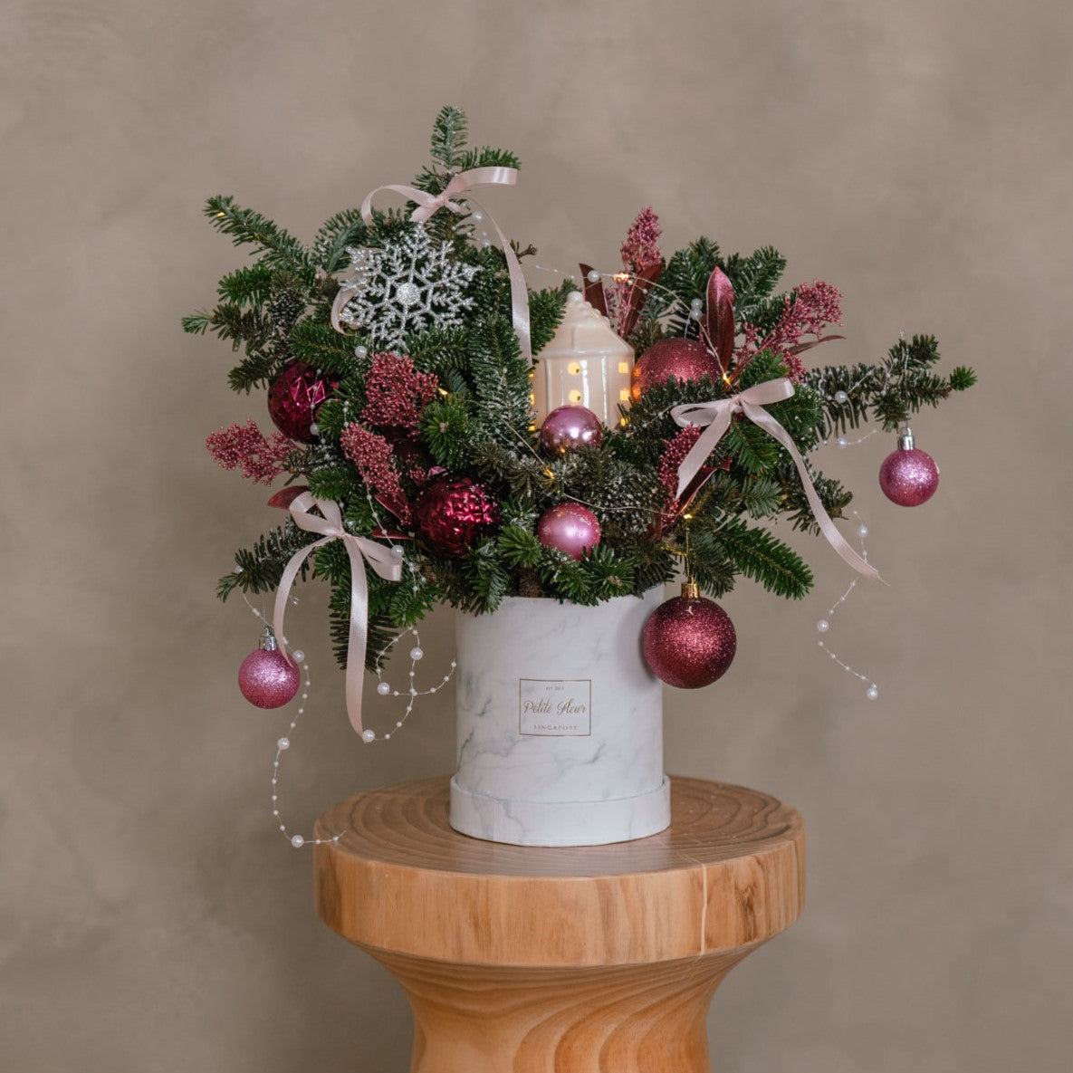 Velvet Snowflake Charm
