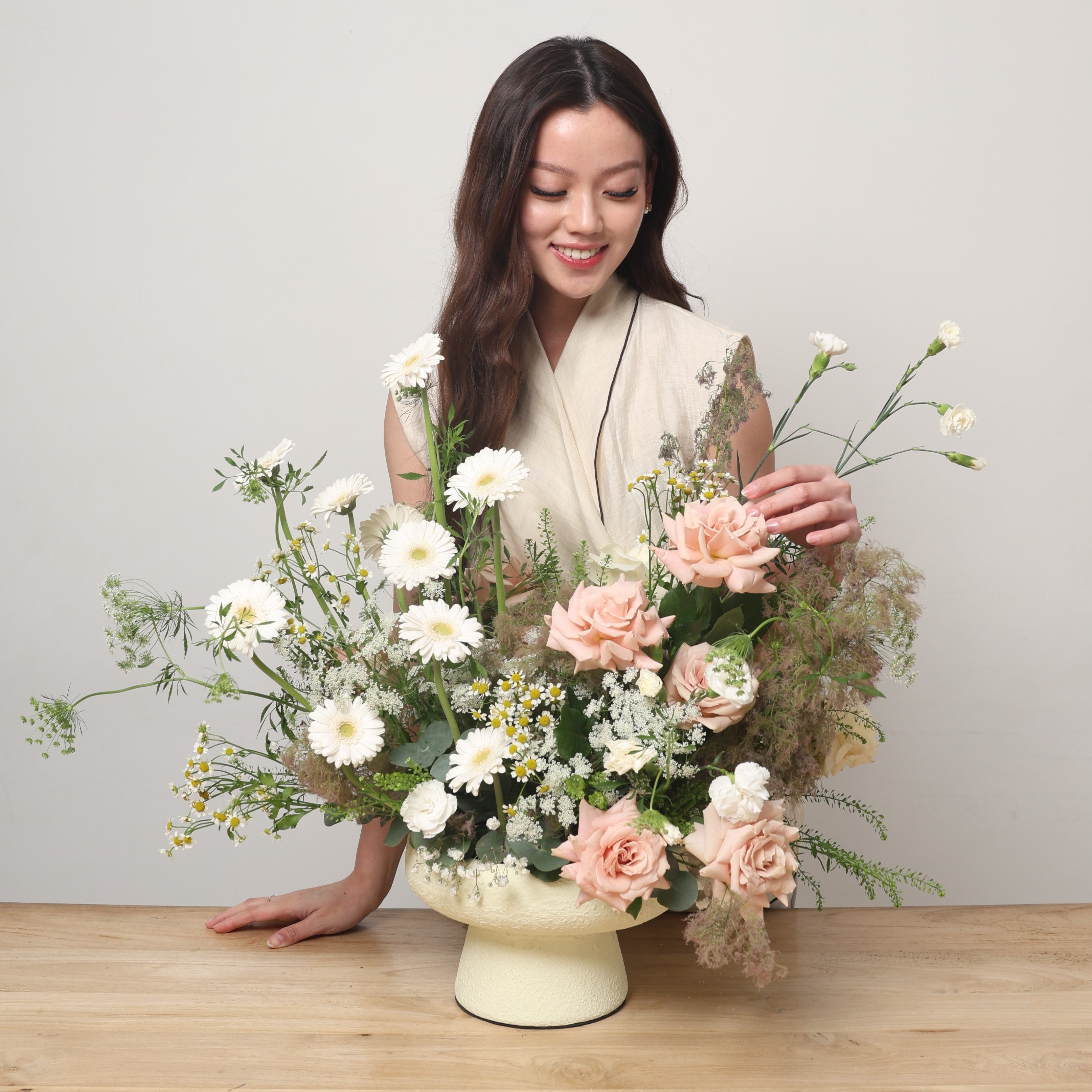 Blush Meadow Vase Arrangement
