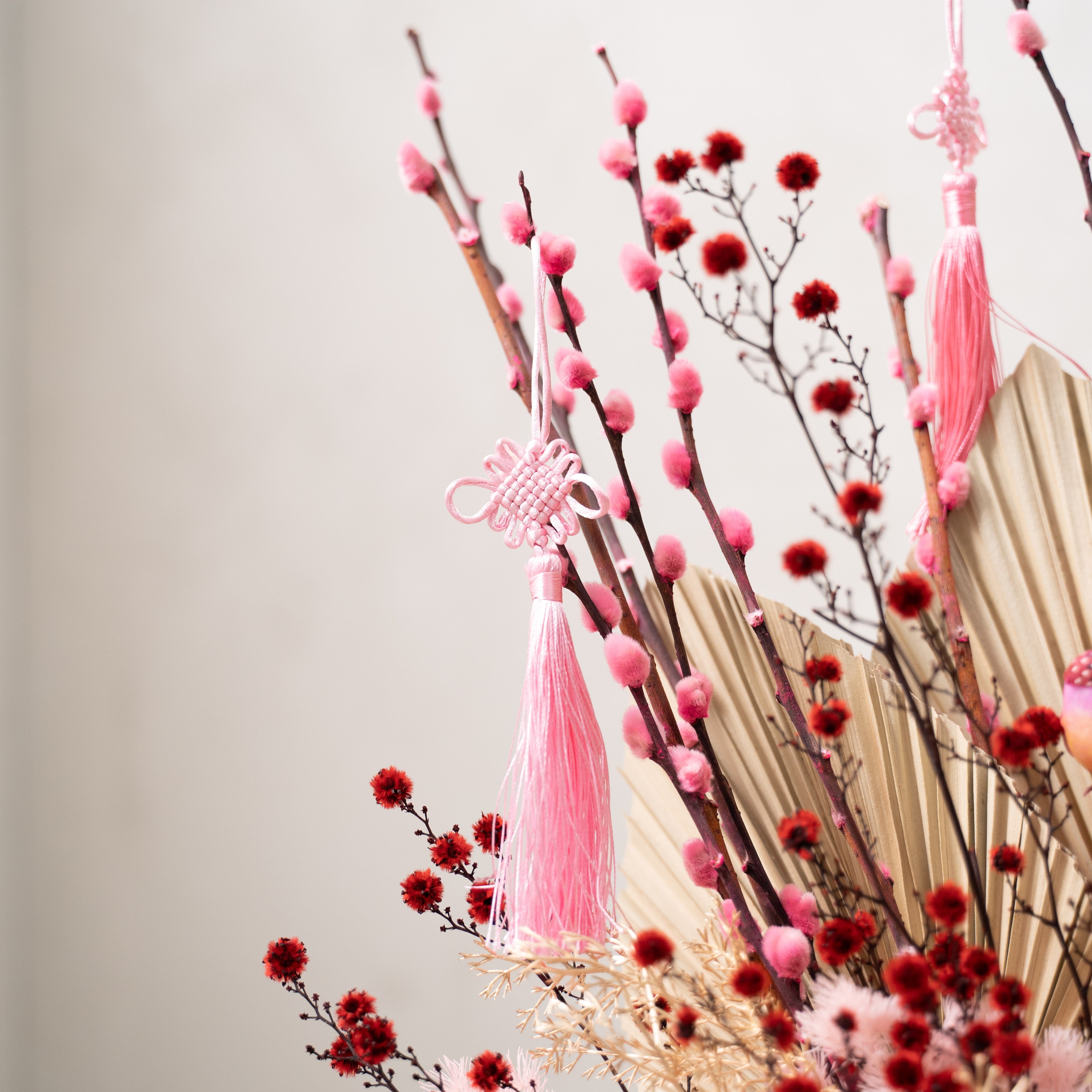 Auspicious Bloom Basket– Preserved Flowers