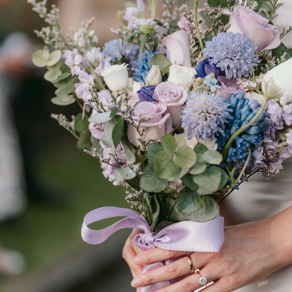 lavender flower bridal bouquet Lavender Whispers Bridal Bouquet