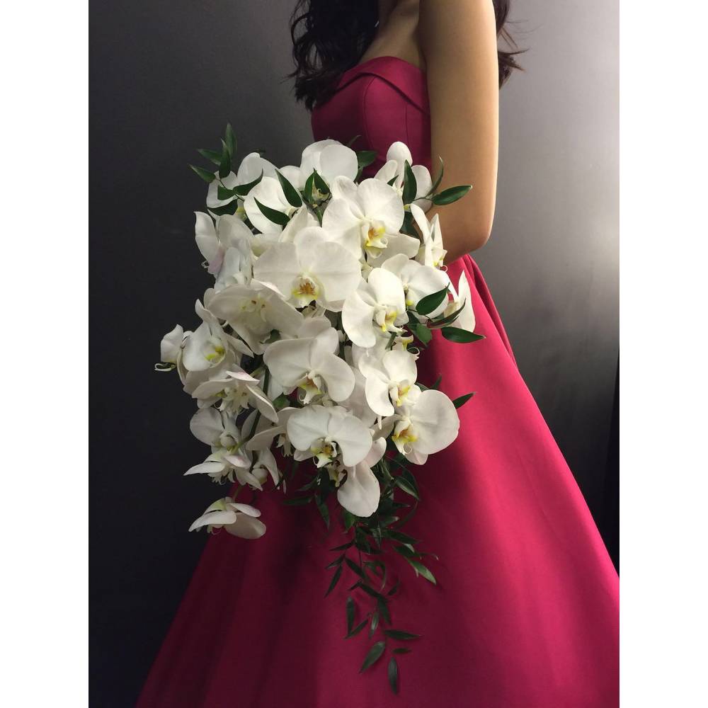 Cascading Orchid Bridal Bouquet